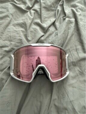 Oakley Line Miner Snow Galaxy Iron Prizm Hi Pink Iridium Lenses